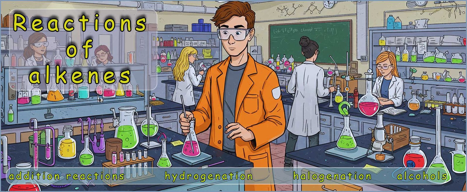 alkenes reactions header image